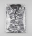 Grey & White Men's Camouflage Shirt